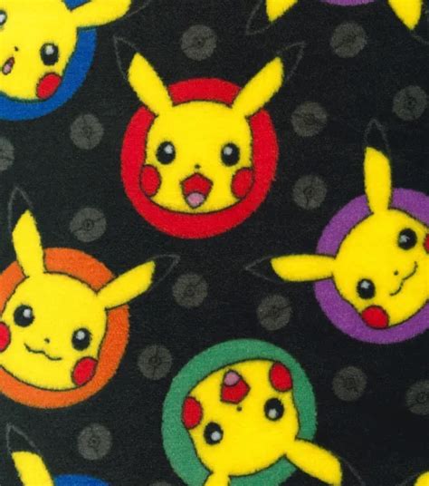 pokemon polar fleece fabric|pokemon pikachu fleece fabric.